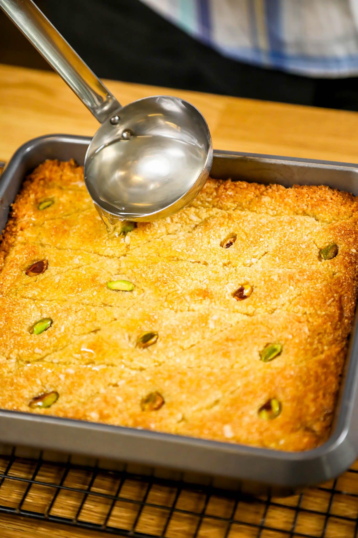 Easy Basbousa Recipe (Semolina Cake) Chef Tariq Food Blog